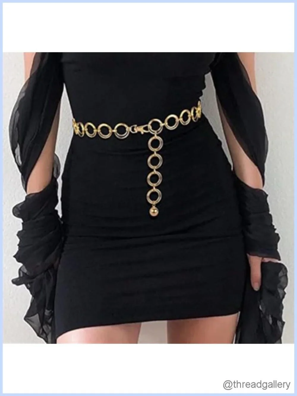 Punk Hip Hop Pants Chain Belt Keychain for Men Women Jeans Cargo